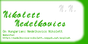 nikolett nedelkovics business card